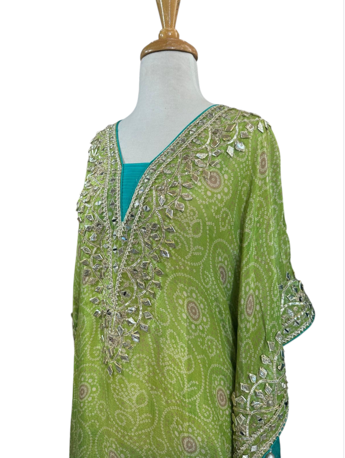 Green Ombre Kaftan