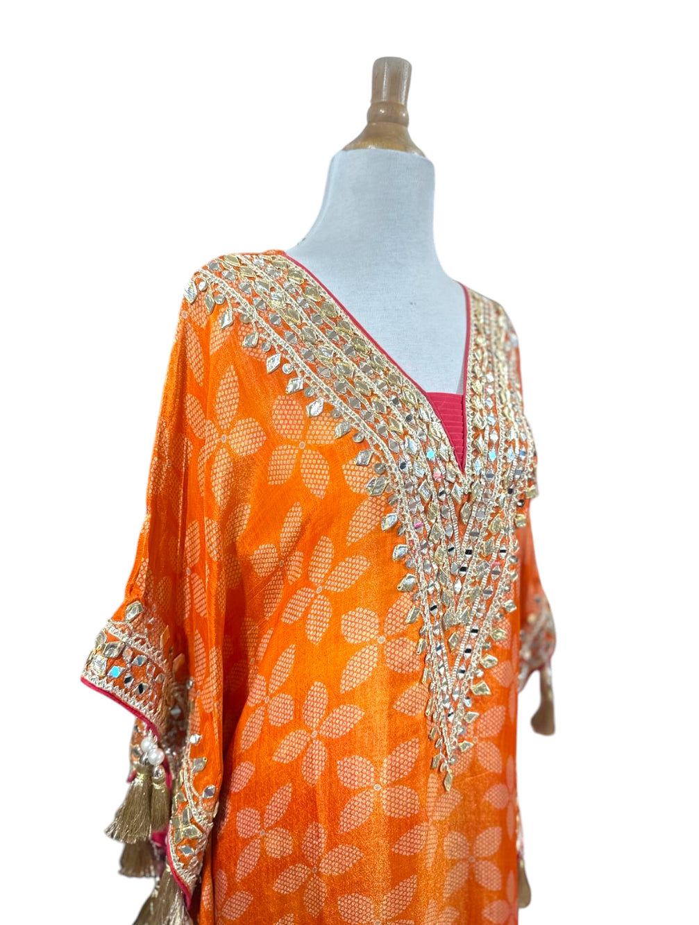 Ombre Orange Pink Kaftan