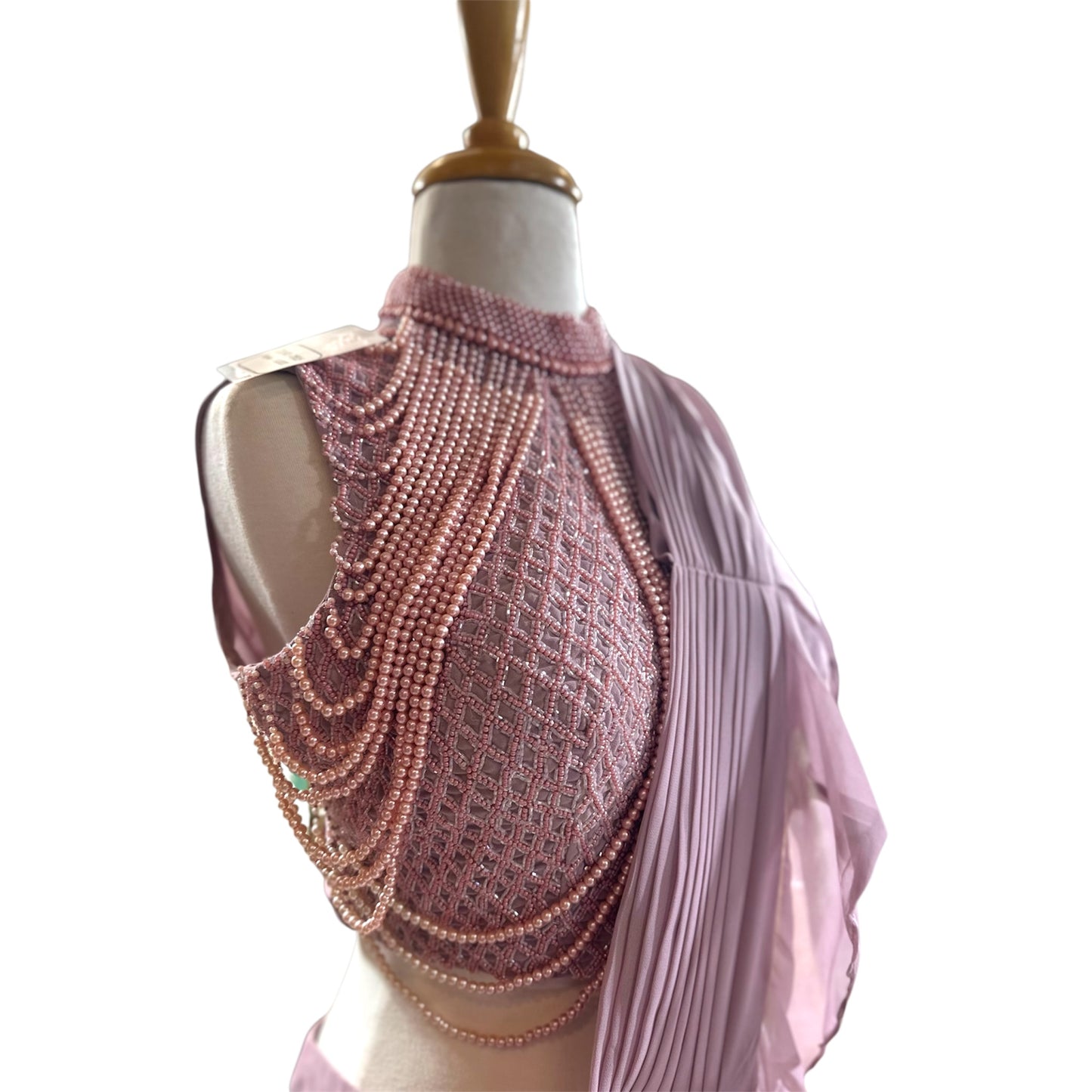 Ready To Wear Lavender Saree