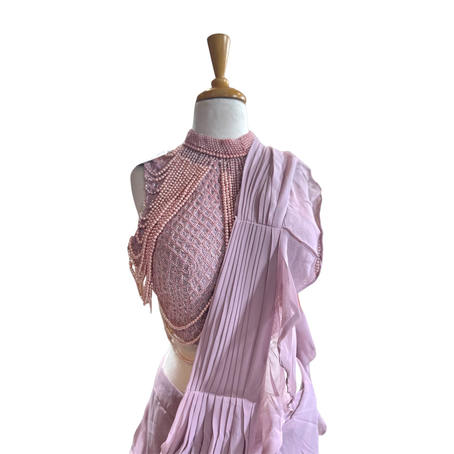 Ready To Wear Lavender Saree