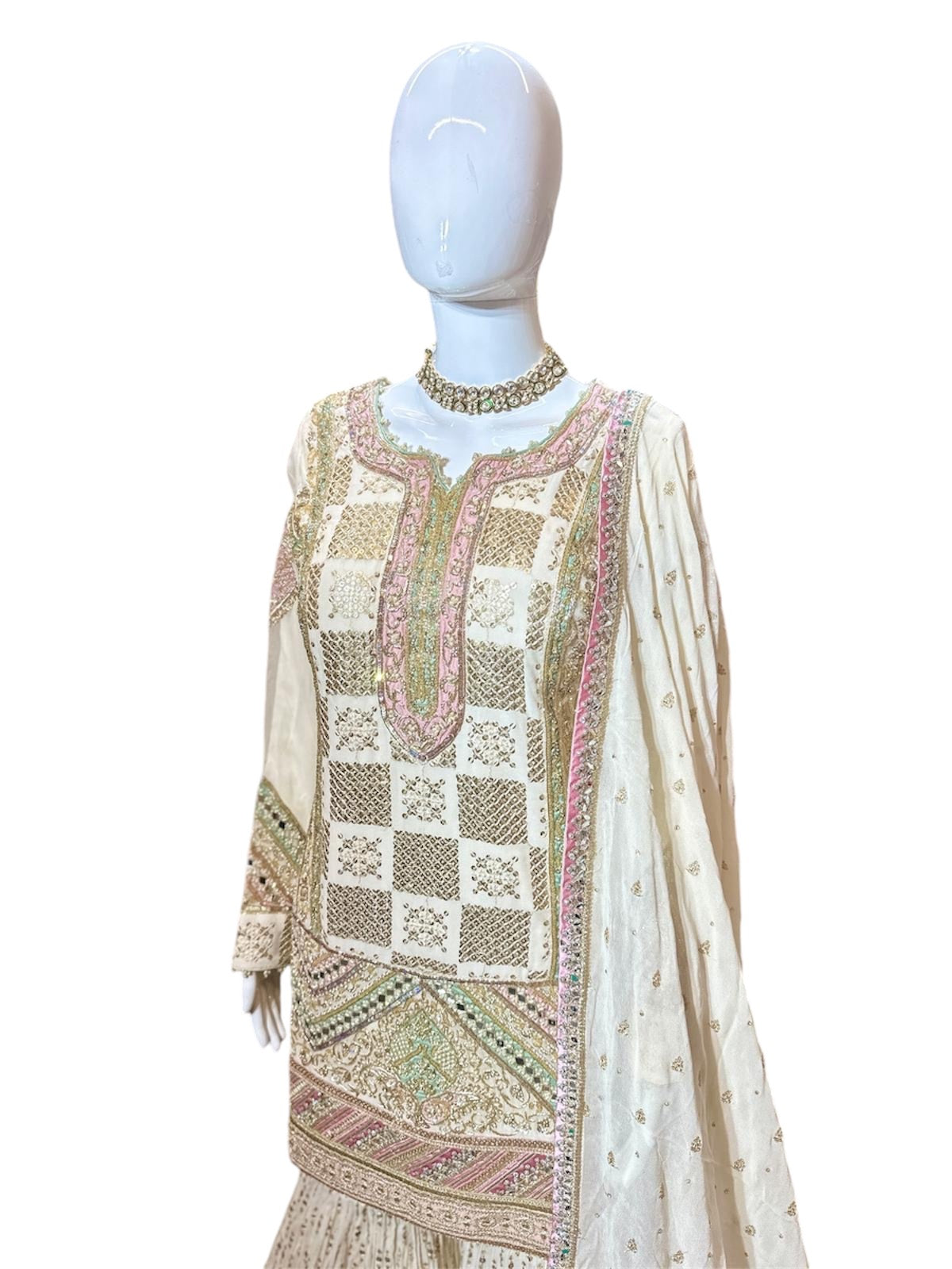 Designer Handwork Sharara Suit