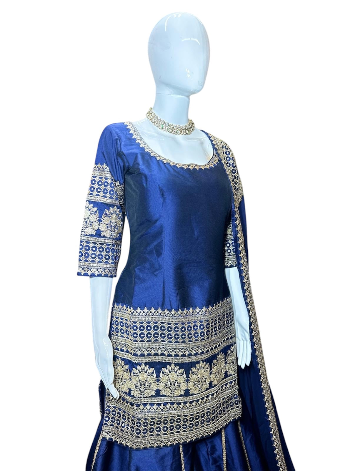 Designer Motif Work Sharara Suit