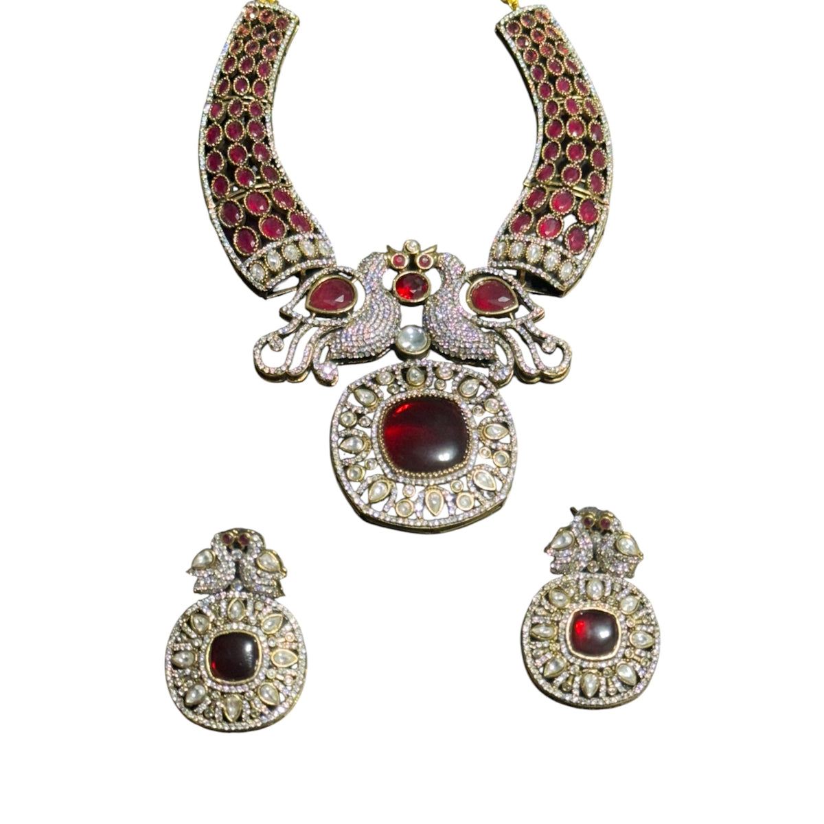 Red Necklace Set