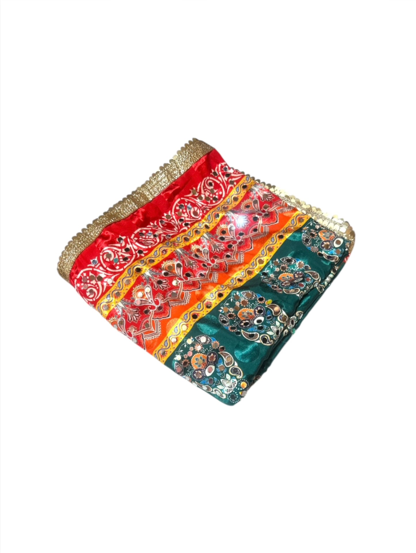 Multi Colour Mirror Work Dupatta