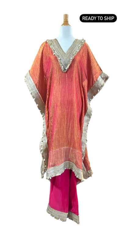 Tissue Shimmer Kaftan