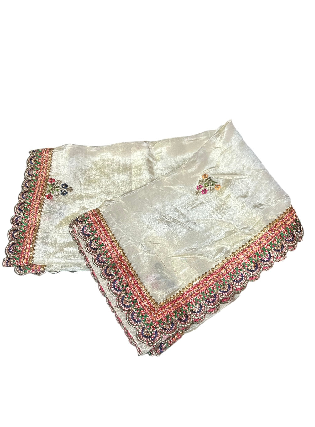 Cut Work Shimmer Dupatta