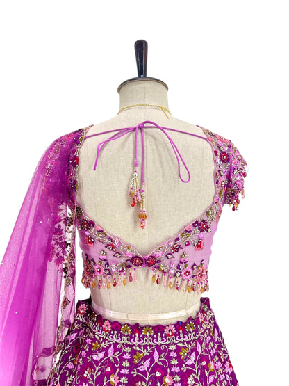 Dazzling Wine Lehenga Set