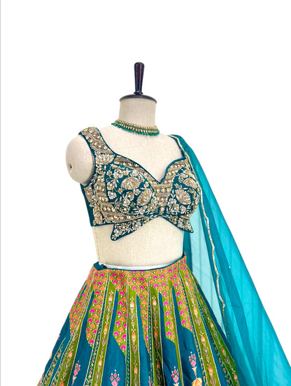 Peacock Handwork Lehenga Choli Set