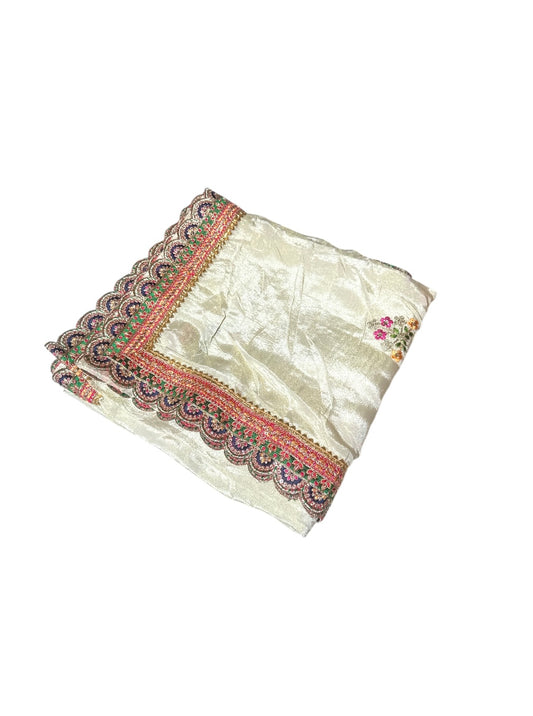 Cut Work Shimmer Dupatta