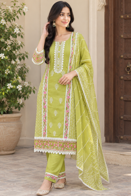 Light Green Pant Suit