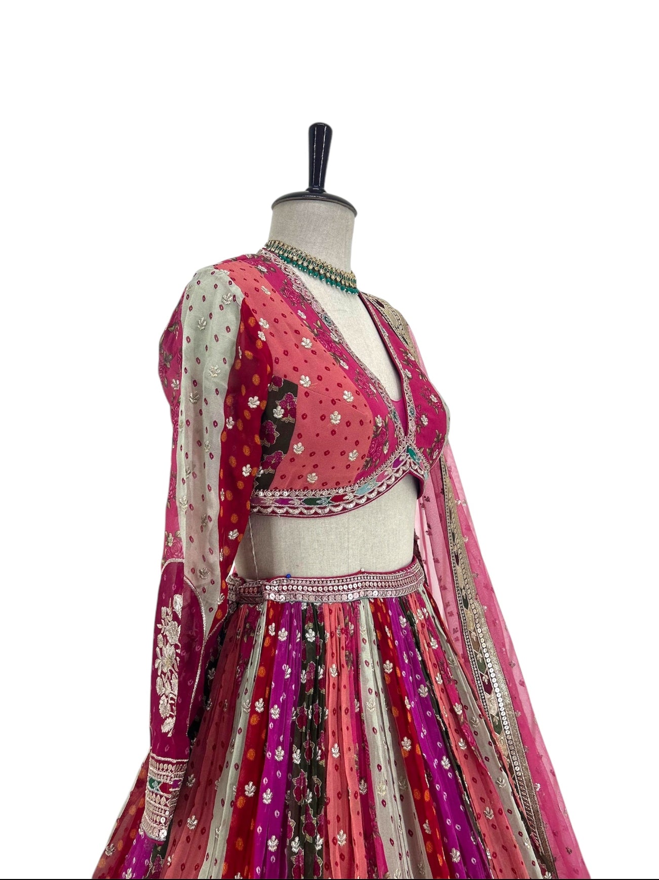 Multi-coloured Designer Lehenga Set