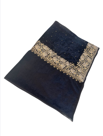 Black Velvet Shawl