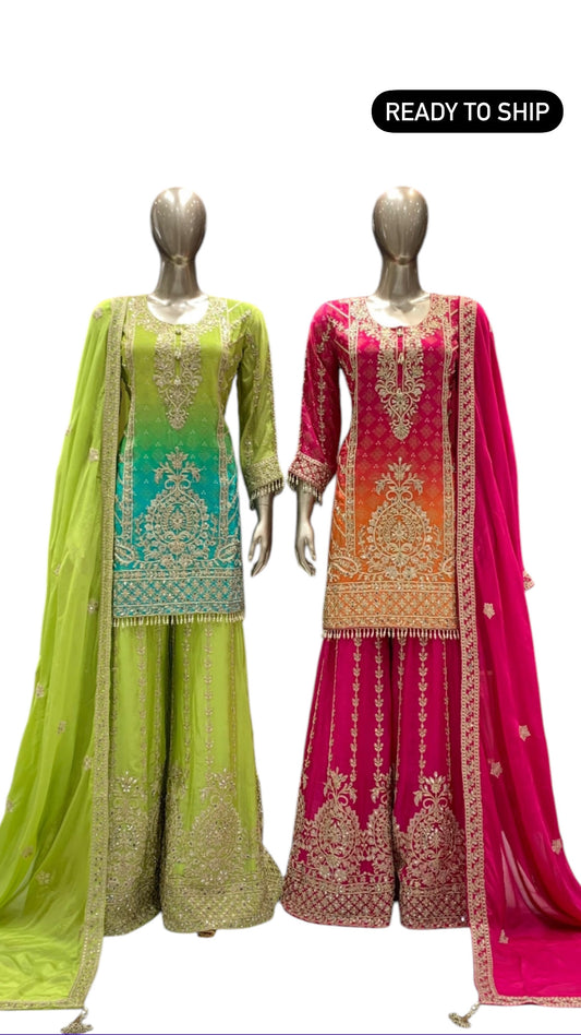 Designer Handwork Sharara Suit