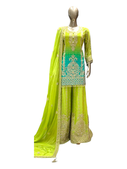 Designer Handwork Sharara Suit