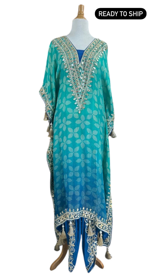 Ombre Blue Kaftan