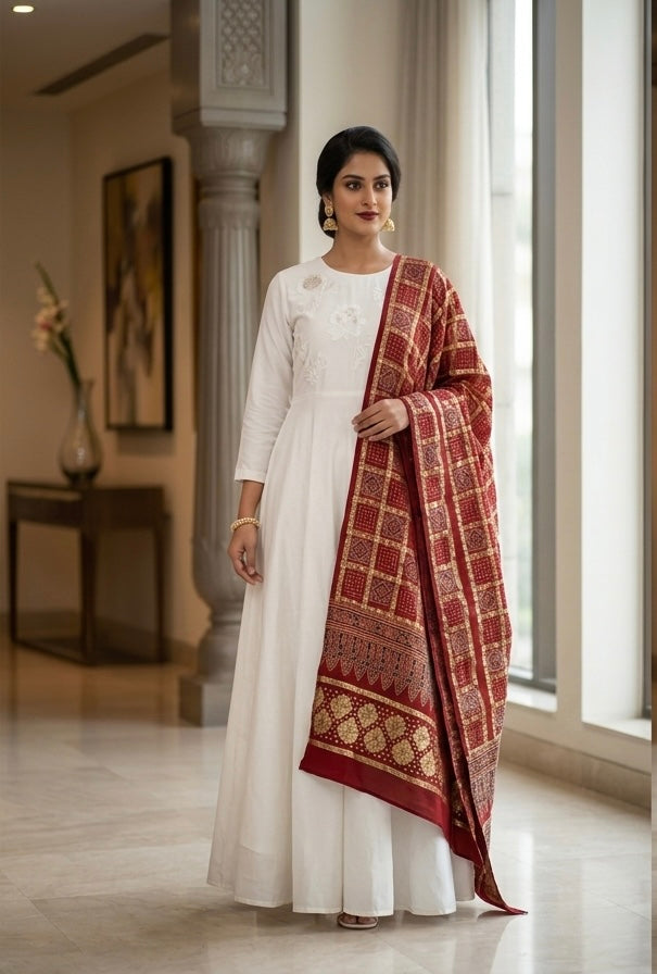 Red Dupatta