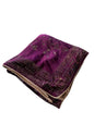 Wine Sarwoski Work Velvet Shawl