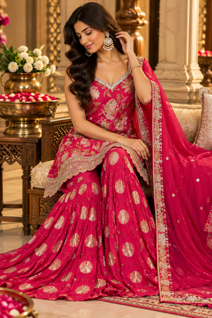 Sharara Suit With Dupatta