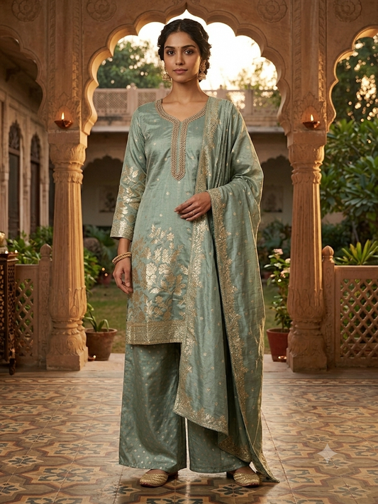 Banarsi Plazo Suit