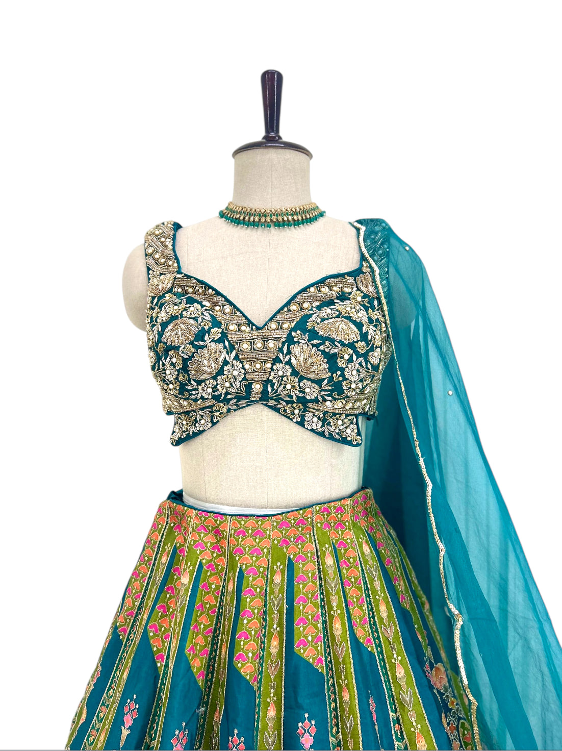 Peacock Handwork Lehenga Choli Set