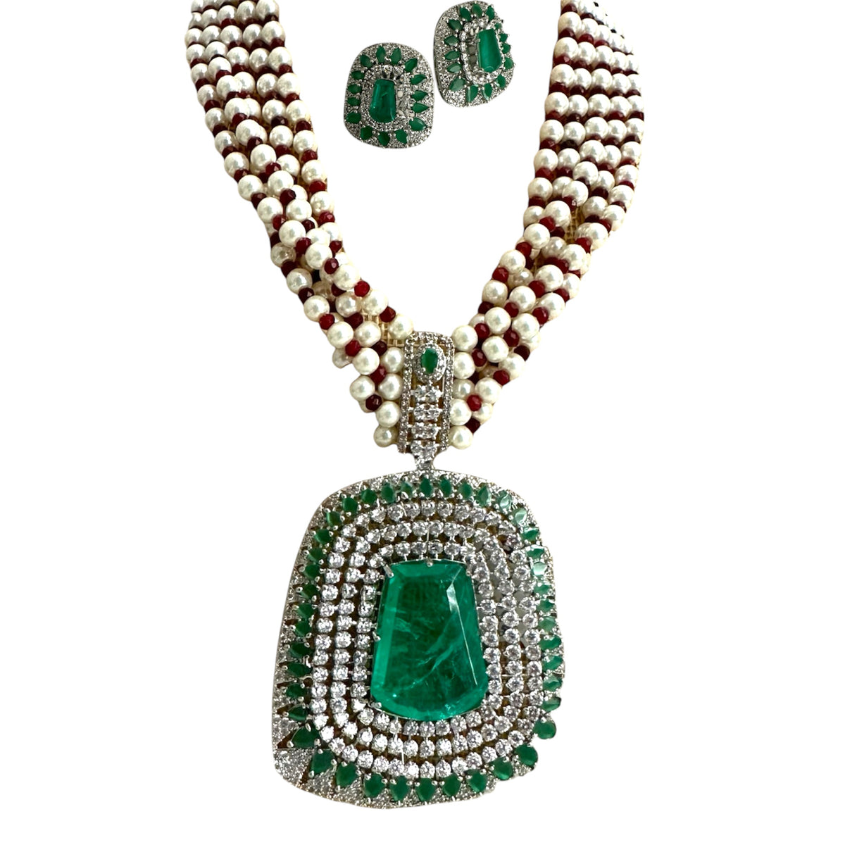 Emerald Green Necklace Set