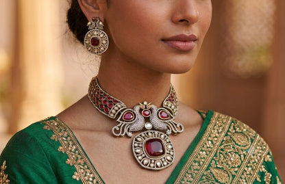 Red Necklace Set
