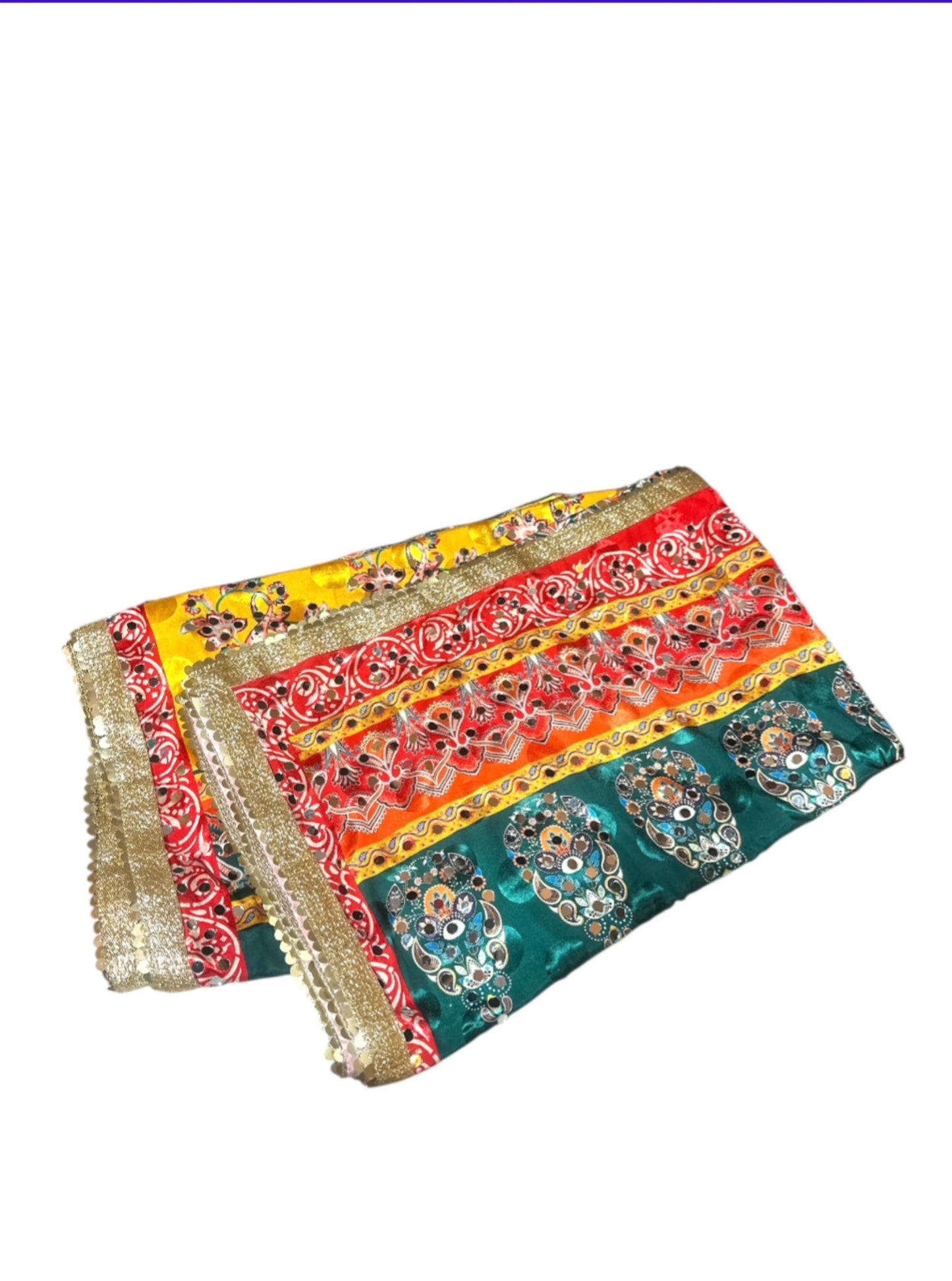 Multi Colour Mirror Work Dupatta