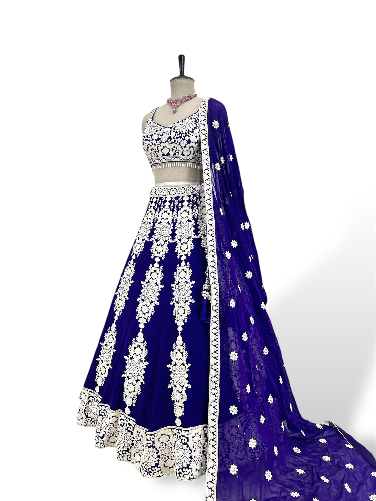 Dark Purple Lehenga Set