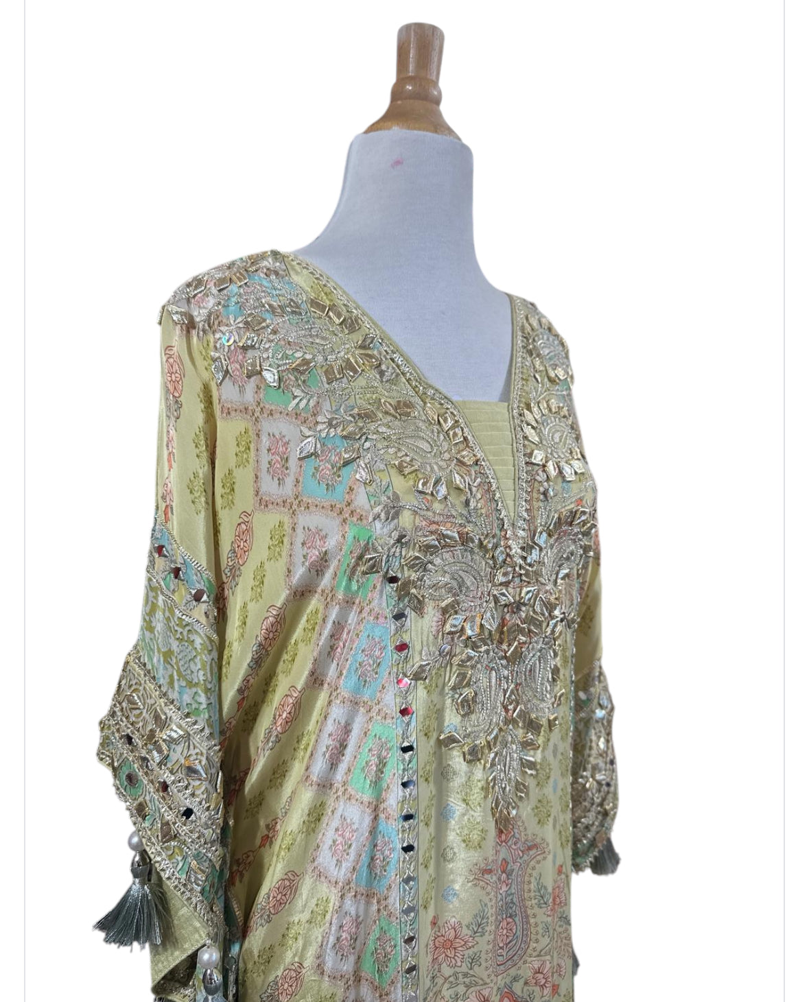 Gotta Patti Work Kaftan