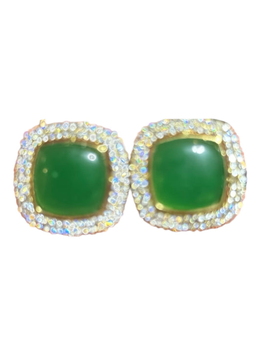 Green & Silver Studs