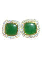 Green & Silver Studs