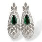 Emerald Green AD Earrings