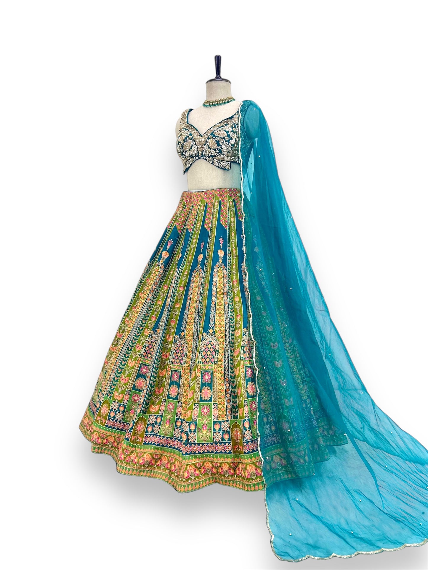 Peacock Handwork Lehenga Choli Set