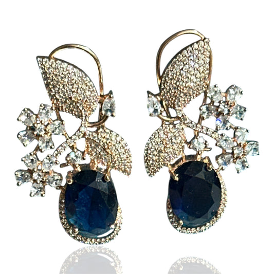 Navy Blue Earrings