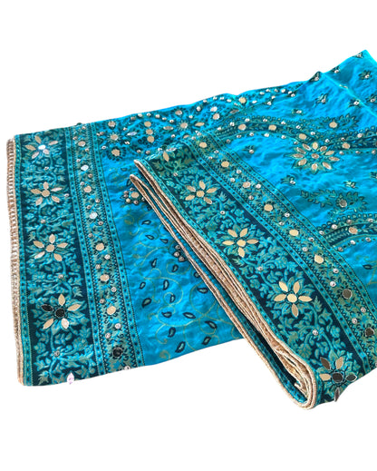 Mirror Work Froza Dupatta