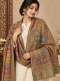 Multicolor Heritage work Shawl