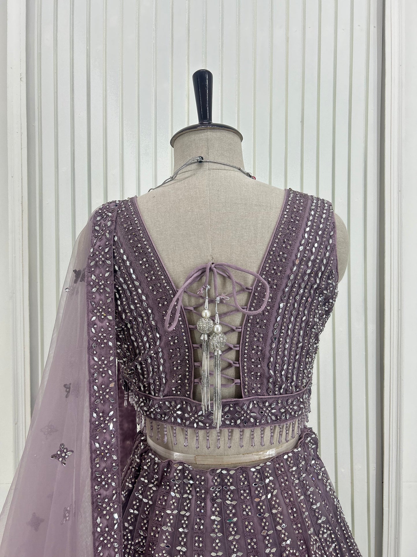 Lavender Handwork Lehenga Set