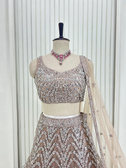 Ivory Handwork Lehenga Set